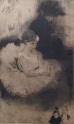 Louis August Mathieu Legrand (1863-1951)  Etching, drypoint and aquatint 
