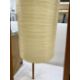 Mid-century Rocket floor lamp possibly by Novoplast, teak tripod frame with fiberglass shade, - Image 5 of 6