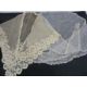 Antique lace collars and shawls, needlepoint, Nottingham lace, etc. x 5 and  a vintage brown net - Image 2 of 6