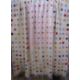 Vintage 1960's - 70's large crocheted blanket, coloured squares with fringe - Image 1 of 4