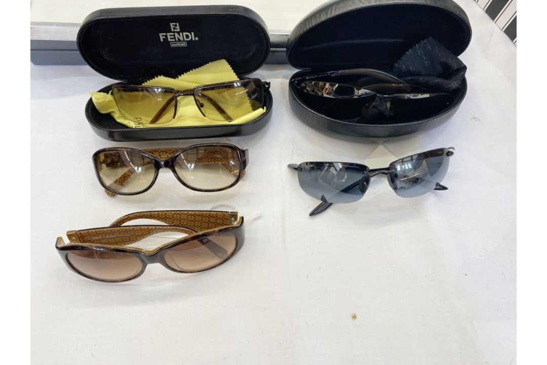 Pair of Fendi vintage sunglasses in box, a pair of MJ Sport sunglasses marked 'Jacob'(?), a pair - Image 3 of 8