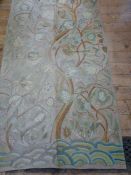 Mid-20th century Kashmir large embroidered panel faded on one side, see images