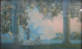 After Maxfield Parrish  Colour print  