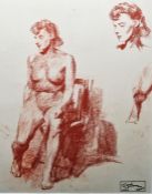 Jean Gabriel Domergue (1889-1962) Sanguin on paper 