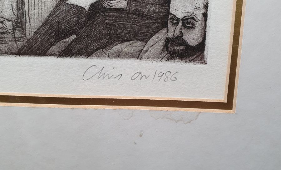 Chris Orr MBE RA (b.1943) Etching and aquatint "House of Commons", signed, titled and dated 1986, - Image 3 of 6