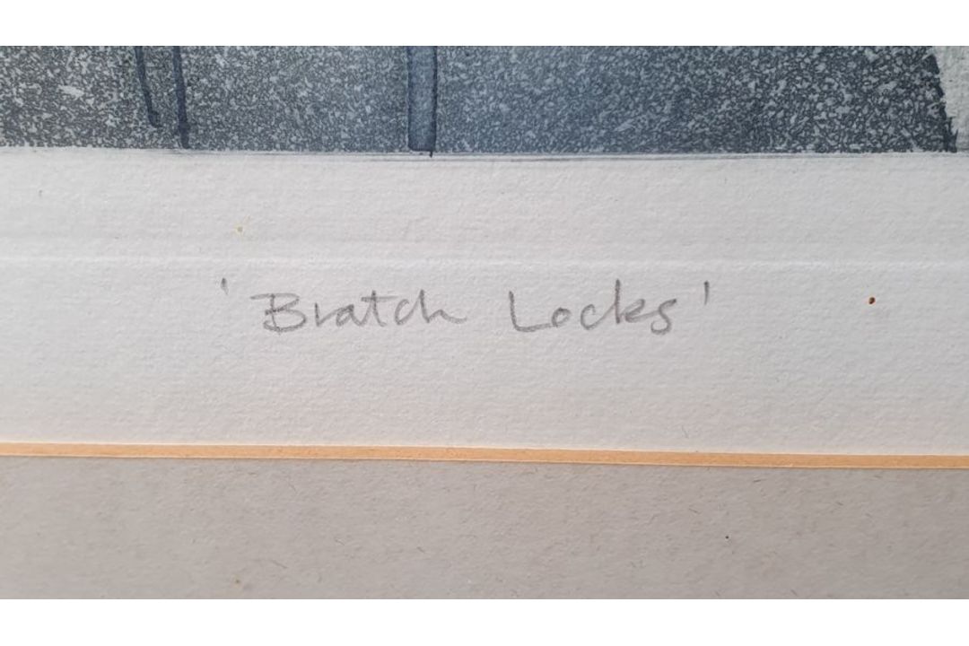 Gordon E Miles (b.1947)  Etching and aquatint "Bratch Locks", titled, signed and numbered 46/150 - Image 4 of 6