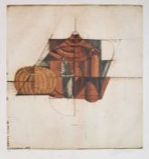 Brigitte Coudrain (b. 1934) Etching in Colour 'Le Petit Champ' signed in pencil, 34.5cm by 32cm,