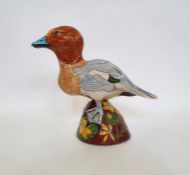 Jennie Hale (20th Century) Longham Pottery, a large raku fired model of a 