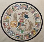 20th century South American school  Bodycolour drawing Figures, unsigned and one further (2)