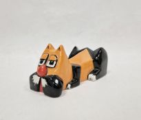 Lorna Bailey signed cat, handpainted, produced by Lorna Bailey for Old Ellgreave Pottery, in Art