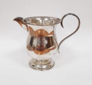 Edwardian silver miniature cream jug, baluster-shape, Birmingham 1902, 9cm high