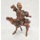 Japanese root carving of a figure on horseback - Image 1 of 3