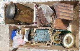 A collection of clock movements including an eight day longcase example, a 30 hour, a brocot type