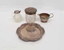 Mappin & Webb 1930's shaped circular tray, Sheffield 1931, 15.5cm, 5.5ozt approx., an early 20th