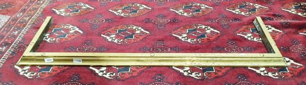 Brass fire curb, 113cm x 34cm