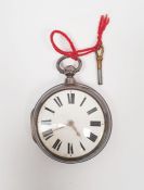 Victorian silver-cased pocket watch
