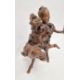 Japanese root carving of a figure on horseback - Image 2 of 3
