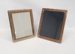 1990's silver-mounted photograph frame, rectangular, Birmingham 1998, 23cm x 18.5cm and another