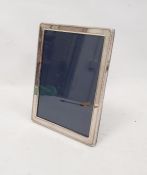 20th century Mappin & Webb rectangular photograph frame with beaded edge, Sheffield 1993, 20.4cm x