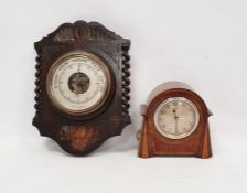 1930's/40's Ferranti electric mantel clock with triangular decoration to case (17cm) and an