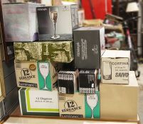 Quantity of drinking glasses to include wines, tumblers, etc by Luigi Bormioli, Alfresco, Joseph