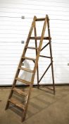 Pair of wooden stepladders