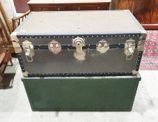 Two trunks (largest 95cm x 50cm x 42cm) (2)