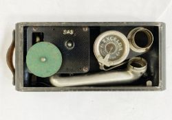 An early 20th century portable gramophone with 'Excelda' sound box no. 363, Swiss made, 28cm