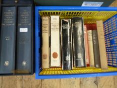Assorted volumes to include 'The Compact Edition of the Oxford Dictionary ' ( with magnifying glass)