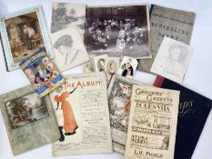 Late 19th and early 20th century scraps, to include three issues of 'The Granta', 1921-24,