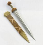 Reproduction legionnaire's swordCondition ReportThe blade appears to be made of steel with wooden