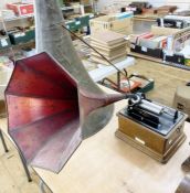 An Edison Fireside phonograph combination type, serial number 89004 model no. A, retailer J.