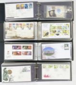 GB: 2 large blue carton carriers full of 19 cover albums of QEII definitive and commemorative