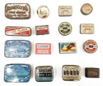 Advertising tins to include Capstan Navy Cut Tobacco, St Ino Flake Tobacco, Gallahers Tobacco, C M