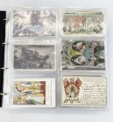 Early to mid 20th century postcards, used and unused, to include Royal subjects, military/wartime,