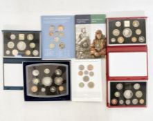 6 proof sets, 2017, 2015, 1997, 1998, 1999 and 2000. Some outer boxes split or damaged, not