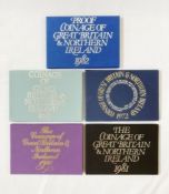 5 proof sets 1972, 1979, 1980, 1981, 1982