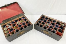 Two boxes of record cylinders