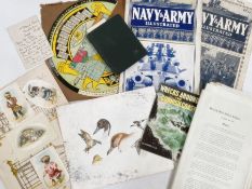 Quantity of pamphlets, guides, menus, books and assorted papers, of maritime and sporting