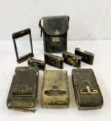 Kodak camera 'Ensignette' no.28464 1907, photo rounds of the year 1933, 36 and 42, Ilford Manual