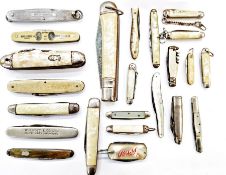 Collection of twenty-two assorted pen-knives (1 box)