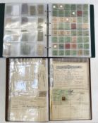 Album of early twentieth century railway tickets including to and from Cheltenham, Chedworth,