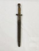 WWI Wilkinson bayonet with leather scabbard
