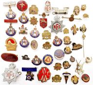 Collection of fire service, Boy Scout and Girl Guide badges (1 box)