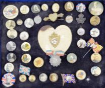 A silver Majuba wiped out patriotic badge, 1891-1900, number to reverse 354308, a silver medallion