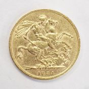 Victorian sovereign 1884