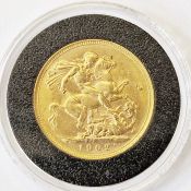 Edwardian gold sovereign 1902