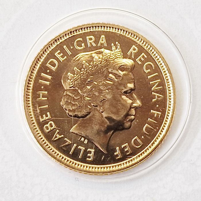Gold half-sovereign 2005, brilliant uncirculated - Image 2 of 2