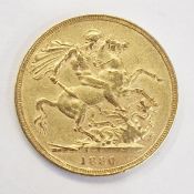 Victorian sovereign 1880