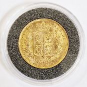 Victorian young head gold sovereign 1877